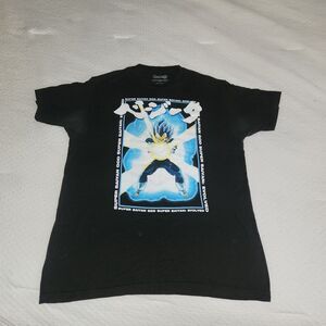 DragonBallZ Shirt Anime Mens L Super Saiyan God Black Blue